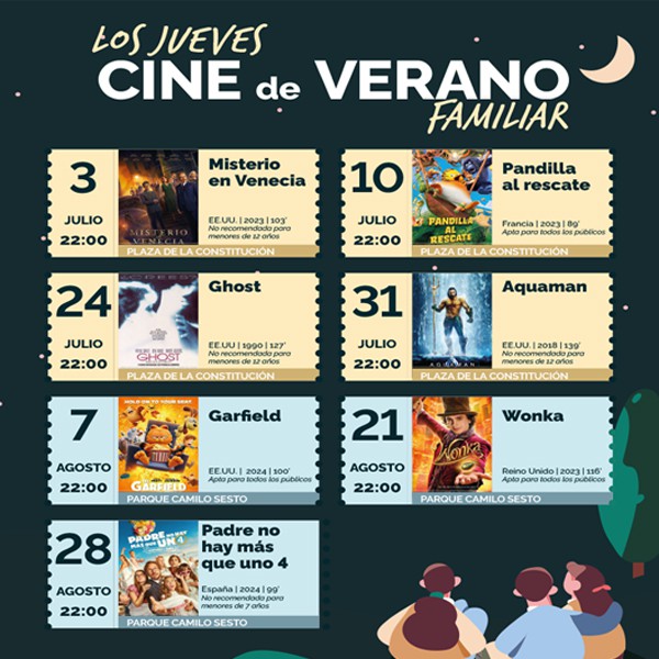 Cine al aire libre todos los jueves en Torrelodones este verano