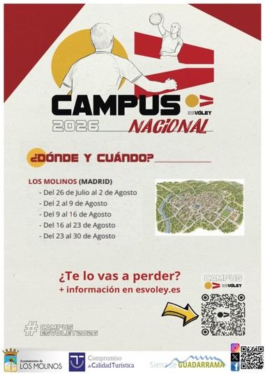 Los Molinos acogerá el Campus Nacional EsVóley 2026 en verano