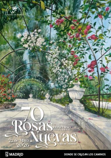 Madrid celebra la 70ª edición del Concurso Internacional de Rosas Nuevas en la Rosaleda del Parque del Oeste