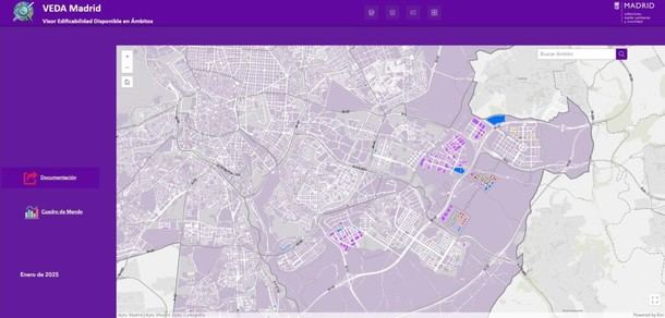 Madrid presenta el Visor VEDA, un mapa interactivo para analizar datos urbanísticos