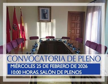 Sesión de Pleno en Guadarrama programada para mañana a las 10:00 horas