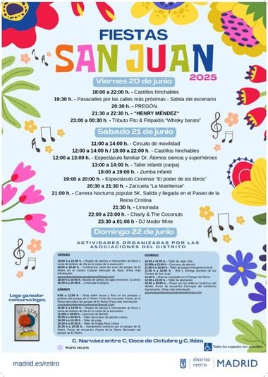 Martín Jiménez será el pregonero de las Fiestas de San Juan en Retiro
