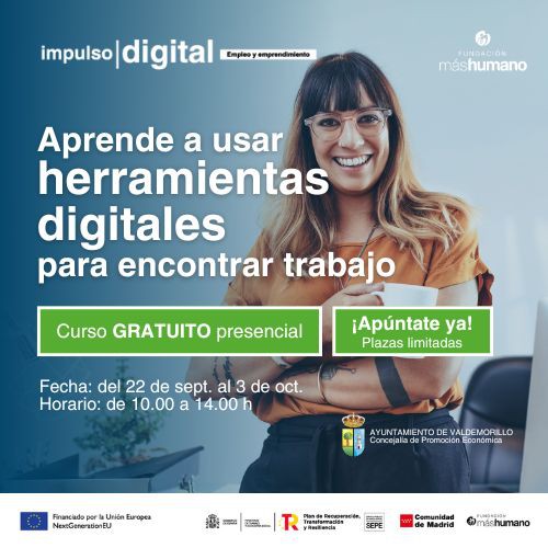 Curso gratuito en Valdemorillo para impulsar el empleo digital y el emprendimiento