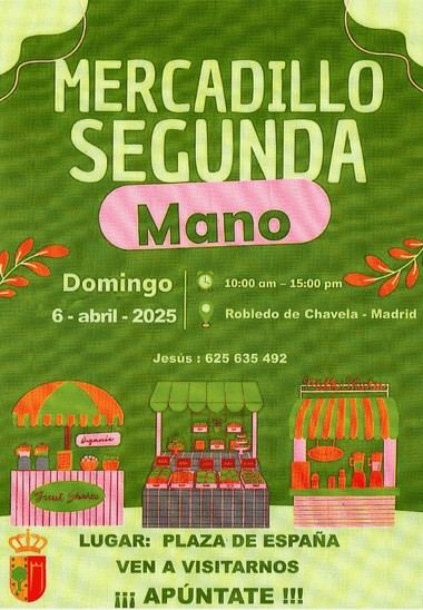 Mercadillo de Segunda Mano el 6 de abril en Plaza de España