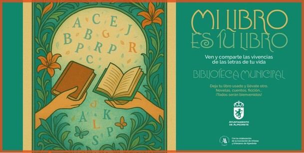 Nueva estantería para el intercambio de libros en la Biblioteca Municipal de Alpedrete
