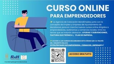 Moralzarzal ofrece cursos online gratuitos para fortalecer su tejido empresarial