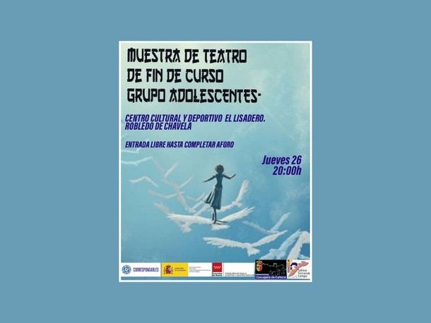 Teatro de fin de curso del grupo de adolescentes en Robledo de Chavela