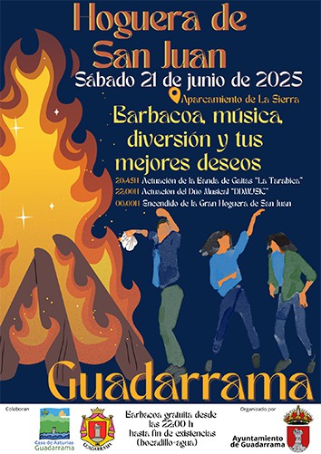 Fiesta de San Juan en Guadarrama: música, barbacoa y hoguera gigante