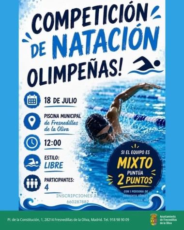 Natación en los Olimpeñas 2026