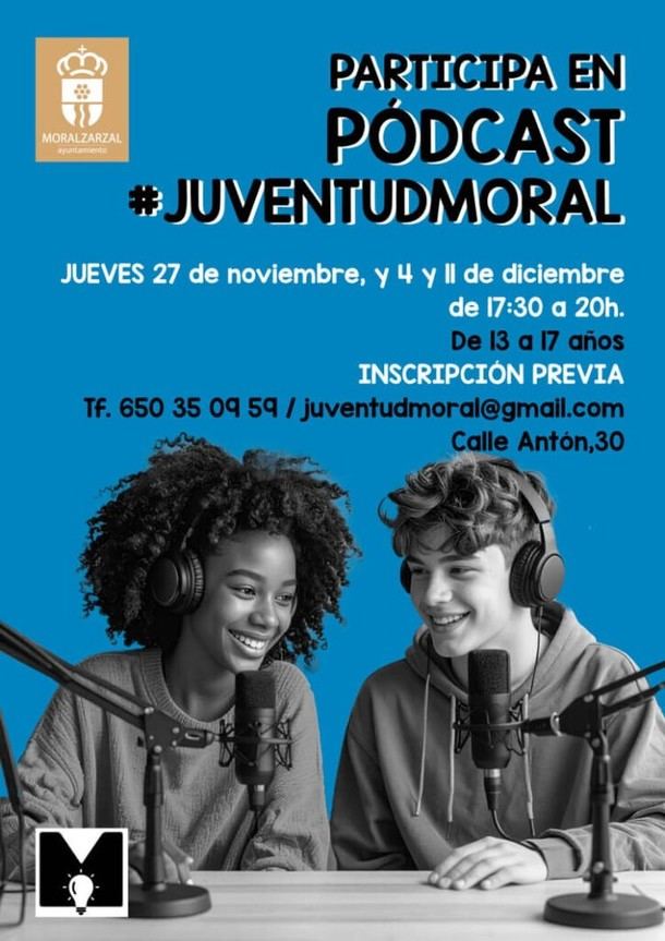 JuventudMoral lanza su primer taller de podcast para jóvenes en Moralzarzal