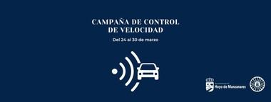 Control de velocidad en Hoyo de Manzanares del 24 al 30 de marzo