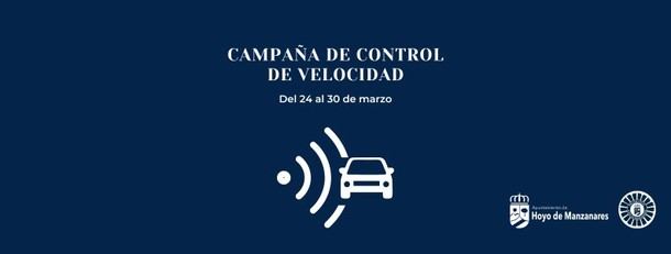 Control de velocidad en Hoyo de Manzanares del 24 al 30 de marzo