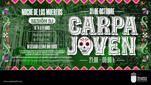 Carpa Joven en Boadilla para la Noche de los Muertos el 31 de octubre