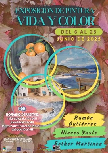Exposición "Vida y color" en la Casa Museo Julio Escobar del 6 al 28 de junio de 2025