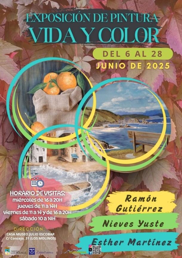 Exposición 'Vida y color' en la Casa Museo Julio Escobar del 6 al 28 de junio de 2025