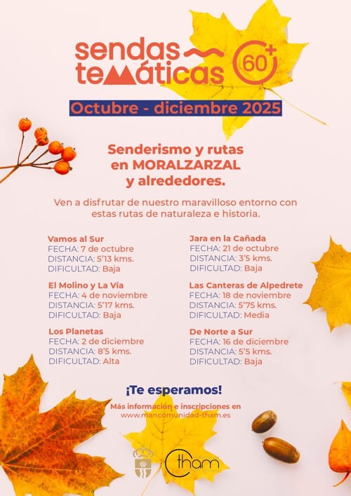 Ruta botánica para mayores en Moralzarzal el 21 de octubre