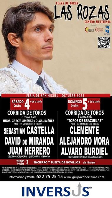 Sustitución en la Feria Taurina de San Miguel en Las Rozas