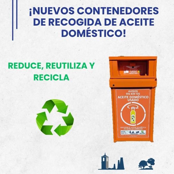 Instalan nuevos contenedores para reciclar aceite vegetal usado en el municipio