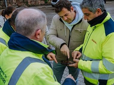 Mejoras y soterrado de cables en la calle Martín Iriarte de Las Matas