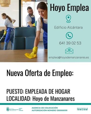 Empleo disponible en Hoyo de Manzanares