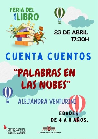Cuentacuentos infantil en la Feria del Libro de Brunete