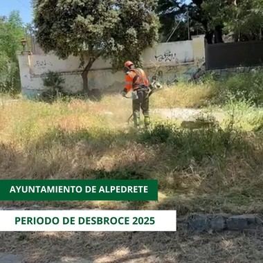 Desbroce en Alpedrete se extenderá todo junio para prevenir incendios