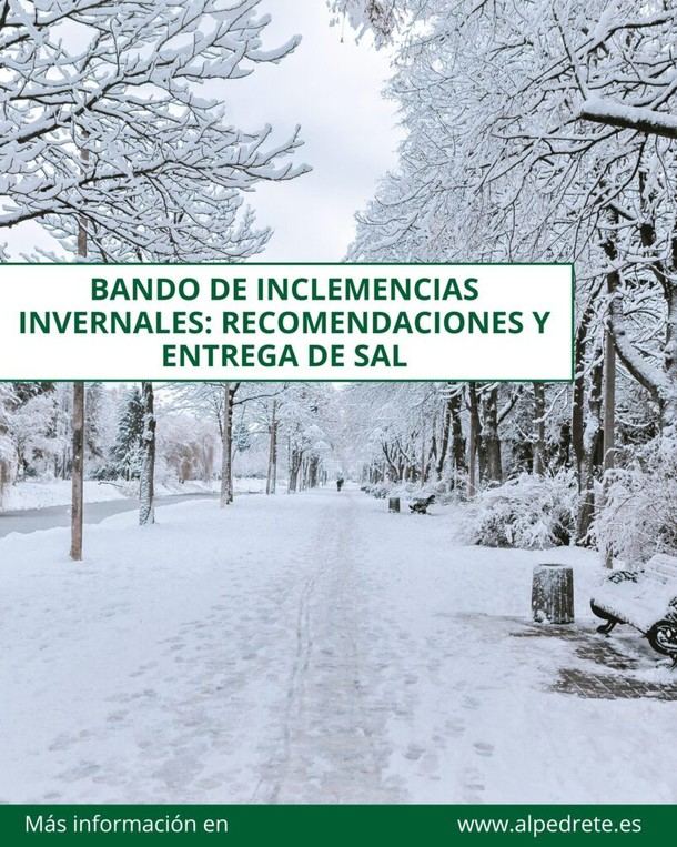 Alpedrete activa plan de emergencia invernal y entrega de sal gratuita