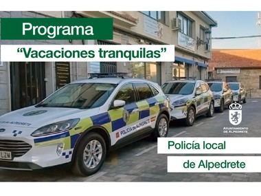 La Policía Local de Alpedrete ofrece servicio de custodia de llaves para vacaciones