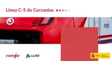 Inversión de 1.350 millones para modernizar la C-5 de Cercanías en Madrid