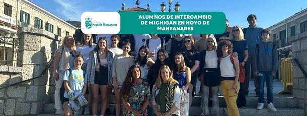 Bienvenida oficial a estudiantes de intercambio de Michigan en Hoyo de Manzanares