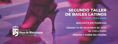 Segundo taller de bachata el 14 de diciembre en Hoyo de Manzanares