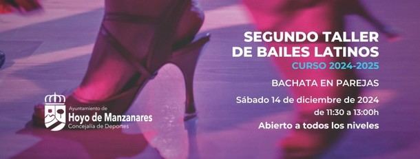 Segundo taller de bachata el 14 de diciembre en Hoyo de Manzanares