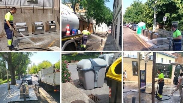 San Lorenzo intensifica la limpieza de calles tras las fiestas patronales