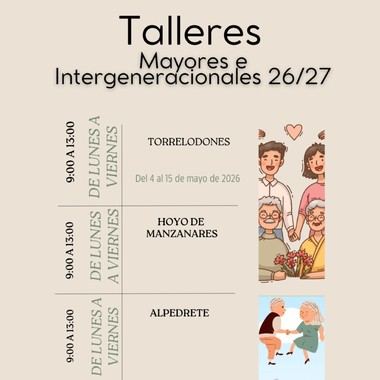 Inscripciones abiertas para talleres de mayores en Torrelodones