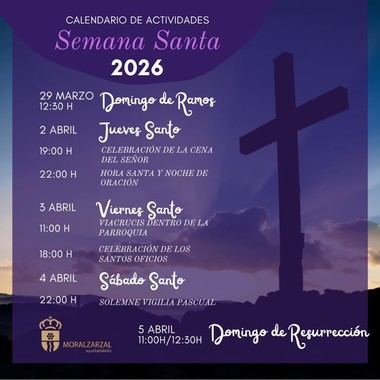 Actividades de Semana Santa 2026 en Moralzarzal: calendario y detalles