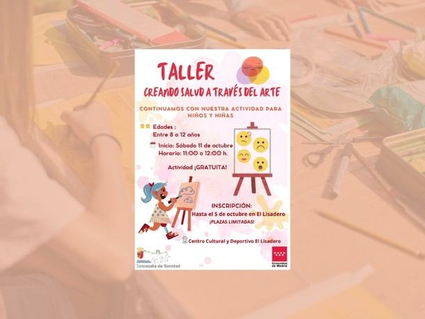 Taller gratuito de arte para niños en El Lisadero