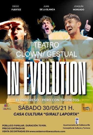 Teatro clown 'IN EVOLUTION' promete risas para toda la familia en Valdemorillo