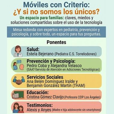 Encuentro familiar en Torreforum para discutir el uso de móviles