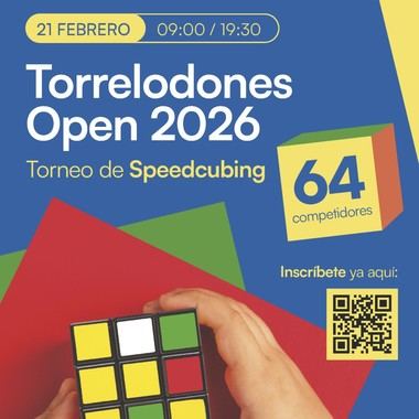 Torrelodones será sede del Open 2026 de cubo de Rubik