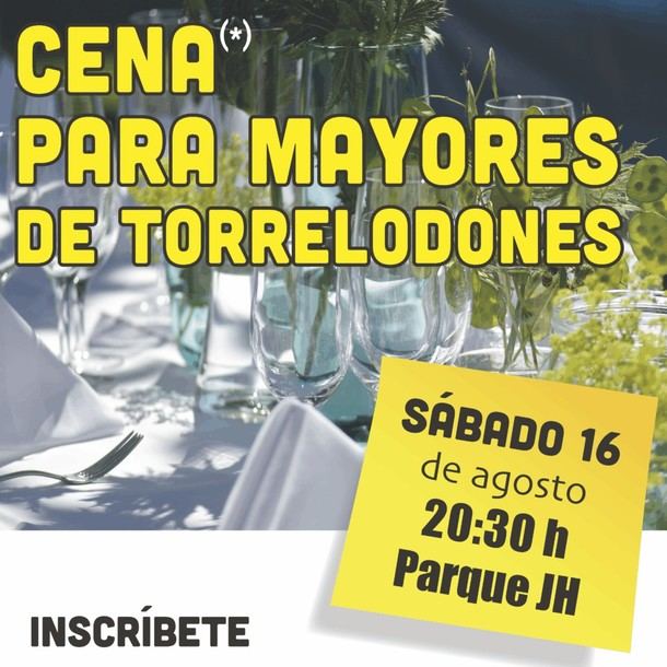 Cena homenaje a los mayores en las fiestas de Torrelodones