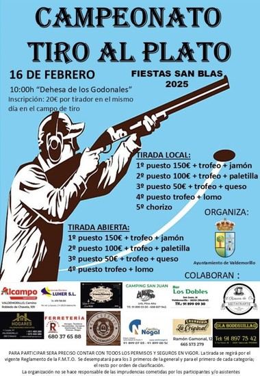 Campeonato de Tiro al Plato en Valdemorillo este 16 de febrero