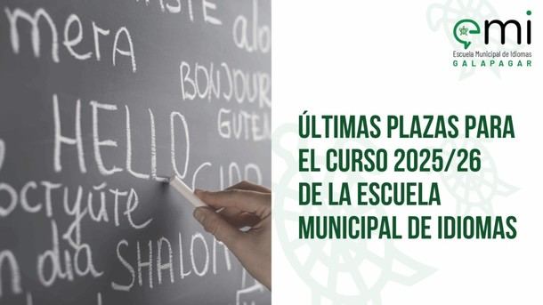 Plazas limitadas en la Escuela de Idiomas de Galapagar para el curso 2025/26