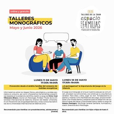 Nuevos talleres para familias en mayo y junio en Torrelodones