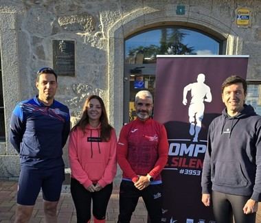Valdemorillo apoya al bombero Jaime Domínguez en su maratón contra el suicidio