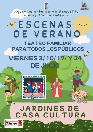 Teatro familiar gratuito en Valdemorillo todos los viernes de julio