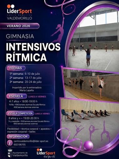 Valdemorillo lanza intensivos de gimnasia rítmica para el verano