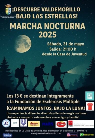 Valdemorillo organiza una marcha nocturna para apoyar a afectados por esclerosis múltiple el 31 de mayo