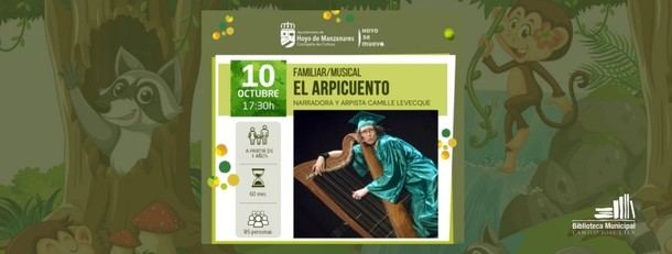 Cuentacuentos familiar con 'El Arpicuento' de Camille Levecque este viernes