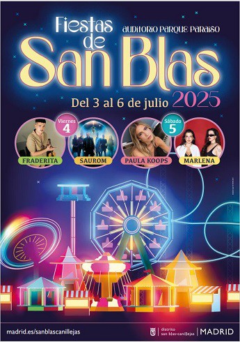 Fiestas de San Blas: Música y actividades del 3 al 6 de julio