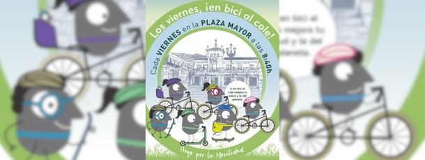 Regresan los viernes de bicicleta al colegio en Hoyo de Manzanares